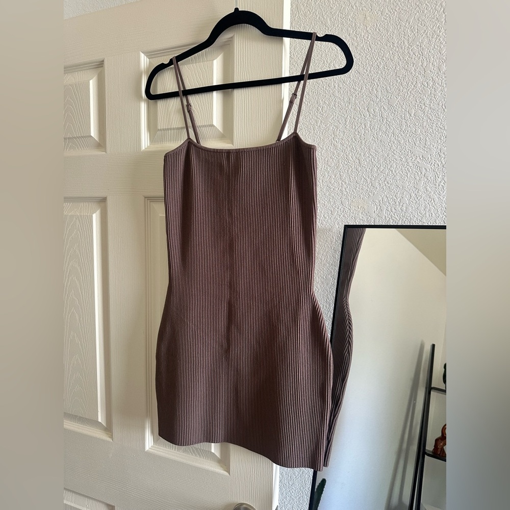 Aritzia Bodycon Mini Ribbed Dress